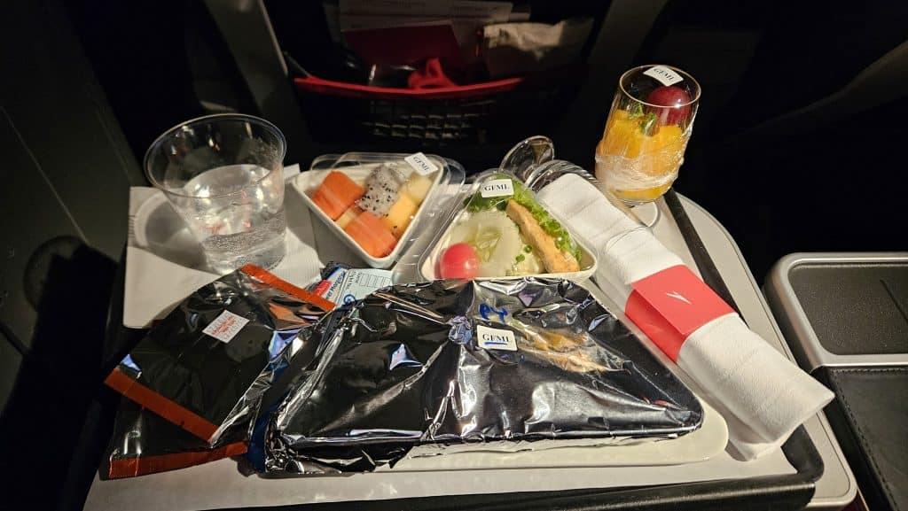Austrian Airlines Premium Economy Catering 6
