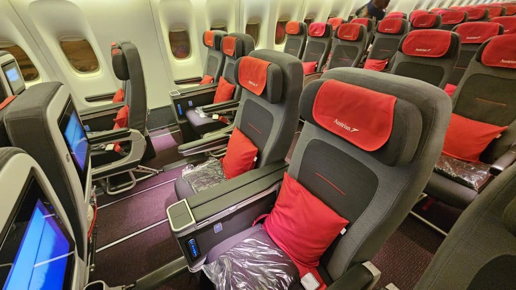 Austrian Airlines Premium Economy Sitze