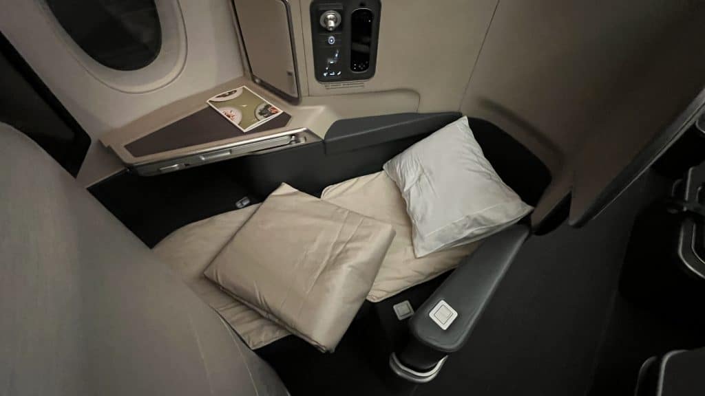 Cathay Pacific Business Class Airbus A350 Bett 
