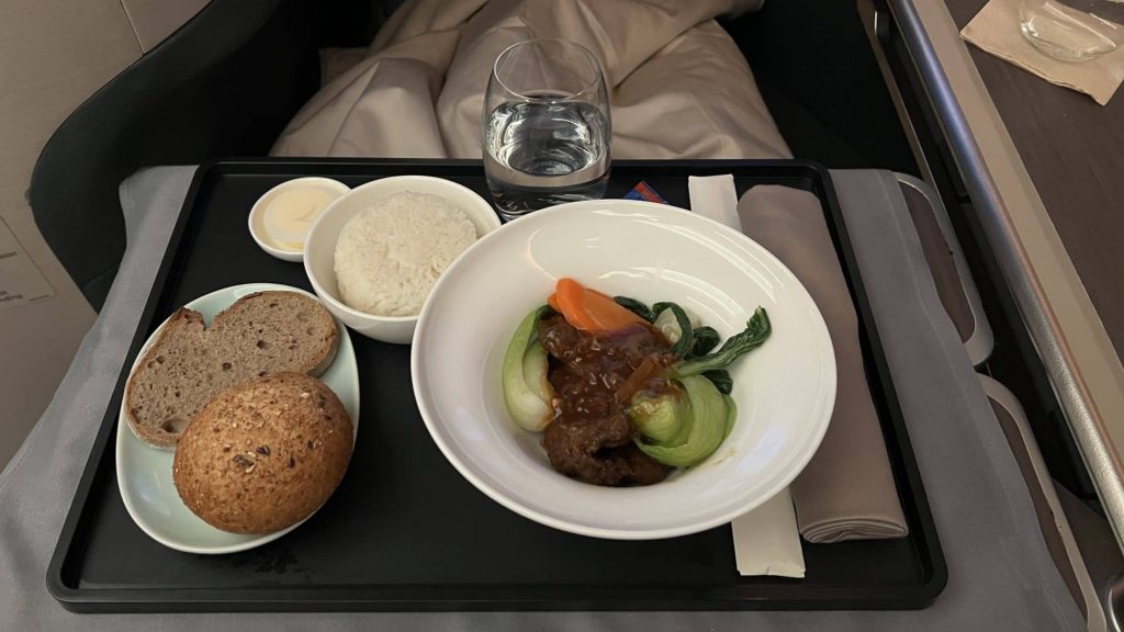 Cathay Pacific Business Class Airbus A350 Catering 