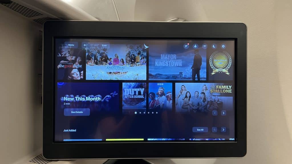 Cathay Pacific Business Class Airbus A350 Entertainment 