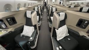 Cathay Pacific Business Class Airbus A350 Kabine 4