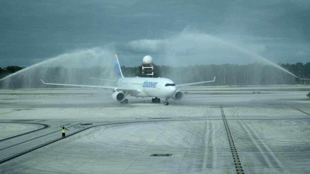 Discover Airlines Water Fountain Tulum