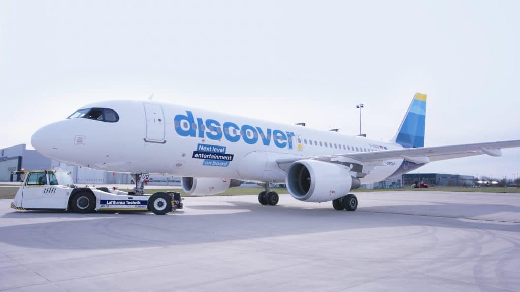 Discover Airlines A320 Testflugzeug