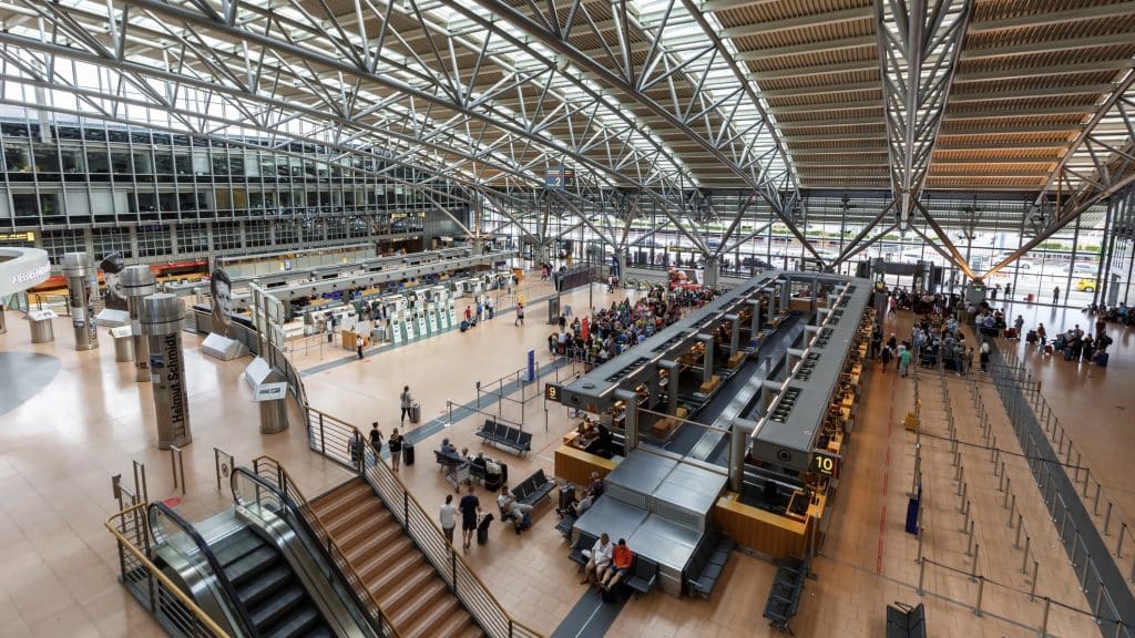 Hamburg Airport Terminal 2 In Germany