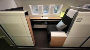 Swiss First Class Boeing 777 Sitz