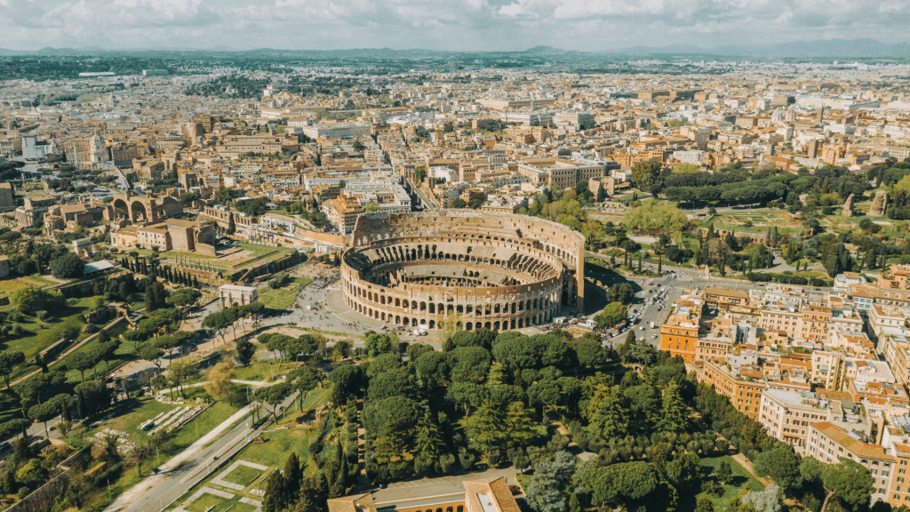 Rom Italien Vogelperspektive