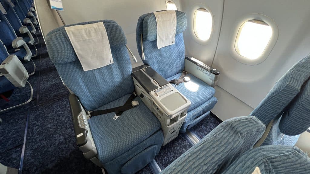 Bangkok Airways Business Class Airbus A319 Sitze 