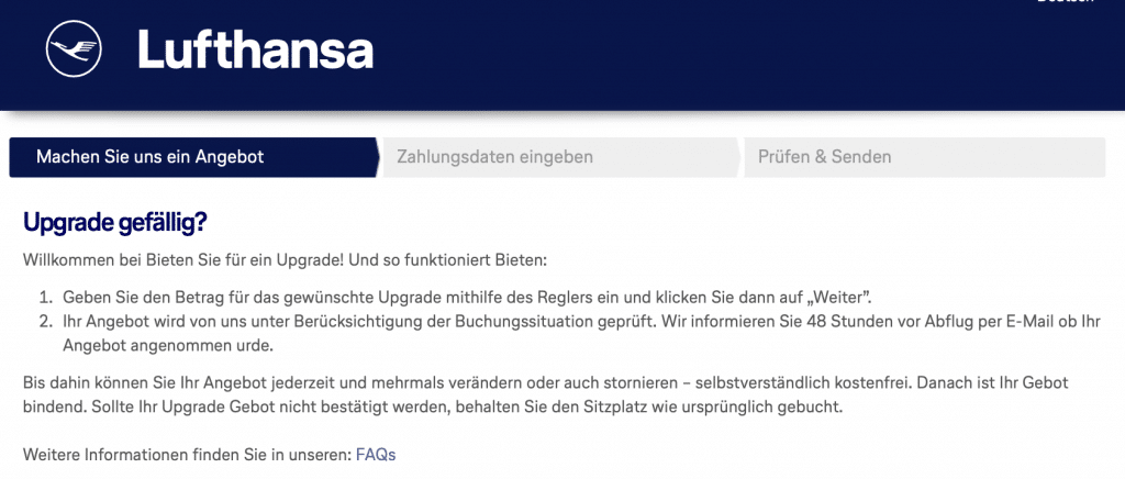 Lufthansa Upgrades myOffer