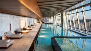 Four Seasons Hotel Dalian Ausblick Pool