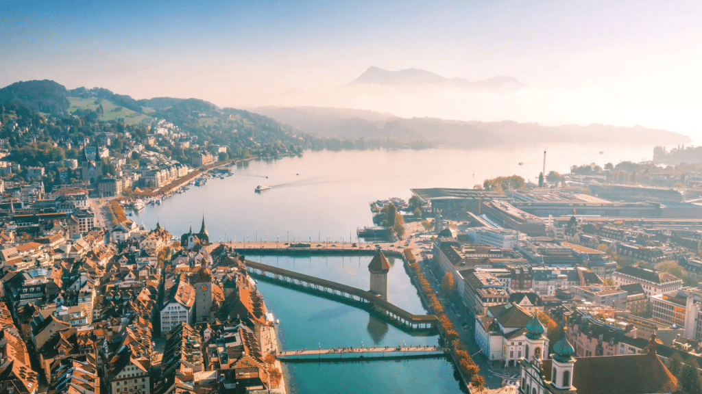 Luzern Stadt Panorama Schweiz