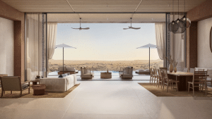 Ritz Carlton Ras Al Khaimah Desert Resort Signature Villa Wohnzimmer
