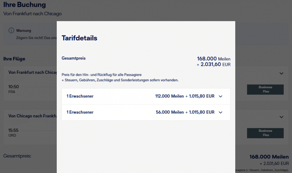 FRA – ORD – FRA Companion Award