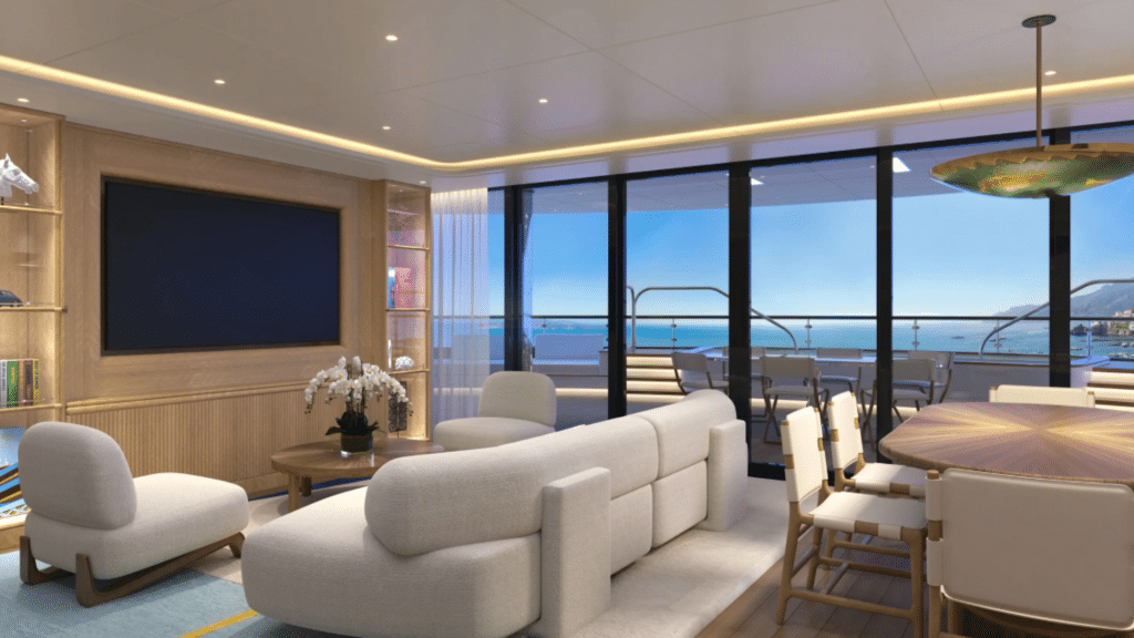 Four Seasons Yacht Milos Suite Wohnzimmer