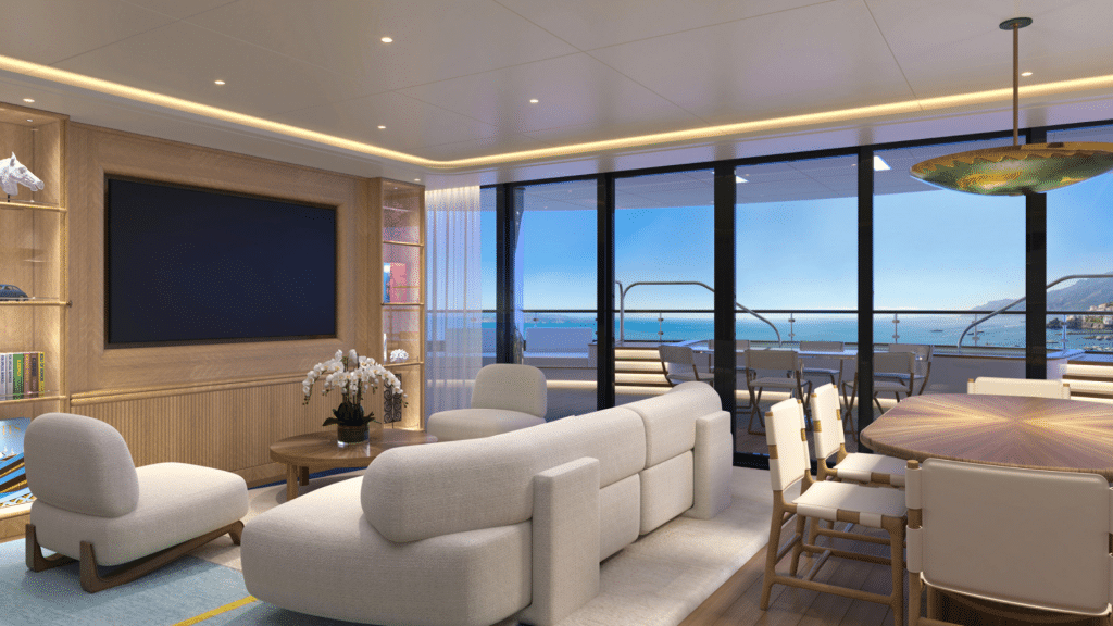 Four Seasons Yacht Saint Barth Suite Wohnzimmer