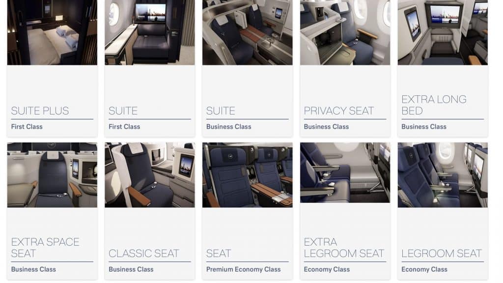 Lufthansa Seat Map Test Bordprodukte 