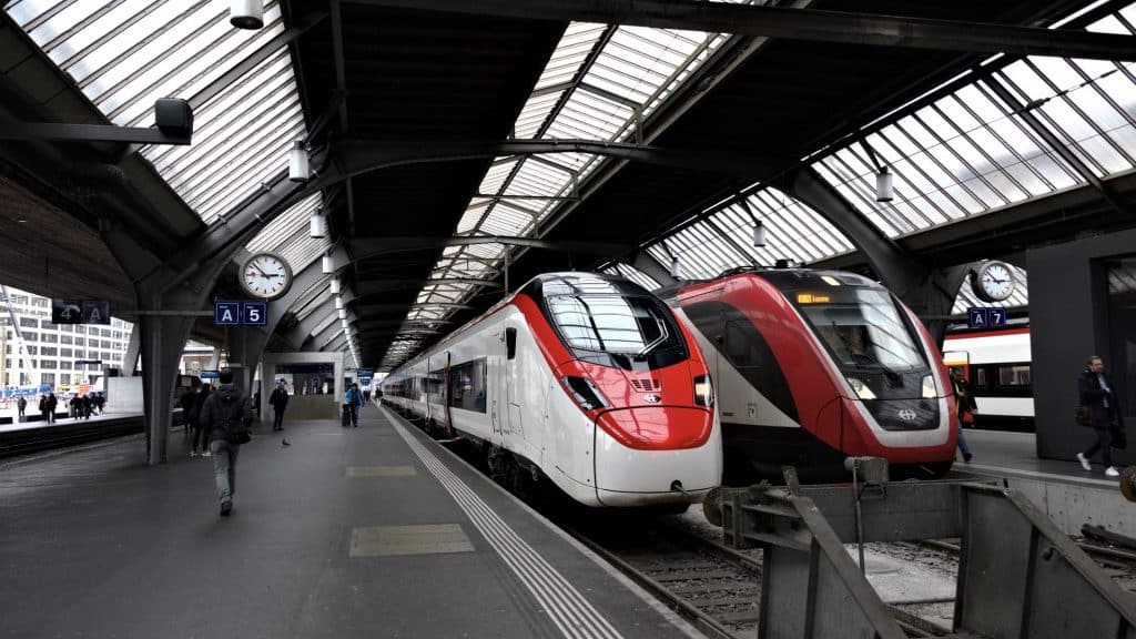 High Speed Trains At Zurich HB Station