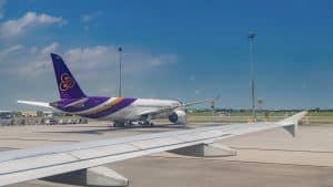 SUVANNABHUMI INTERNATIONAL AIRPORT, BANGKOK, THAILAND Jun.18, 2018 : Thai Airways, Boeing 787 9 Park At Airport Apron