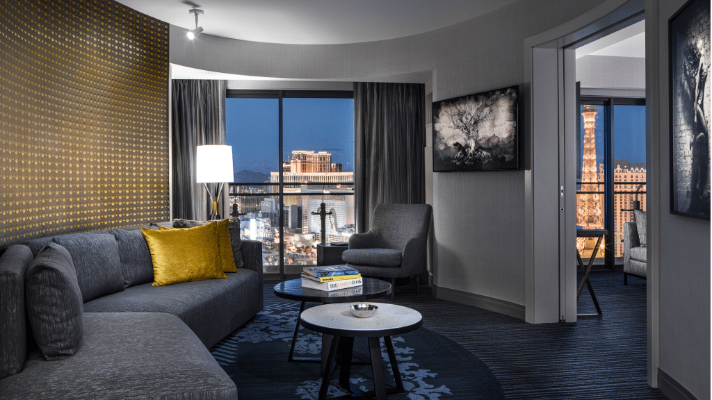 The Cosmopolitan Of Las Vegas Terrace Suite Wohnzimmer