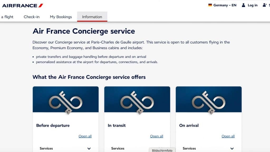 Air France Concierge