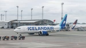 Boeing 737 MAX 8 Belong To Icelandair. Icelandair Is The Flag Carrier Airline Of Iceland, Headquartered At Keflav√≠k International Airport.