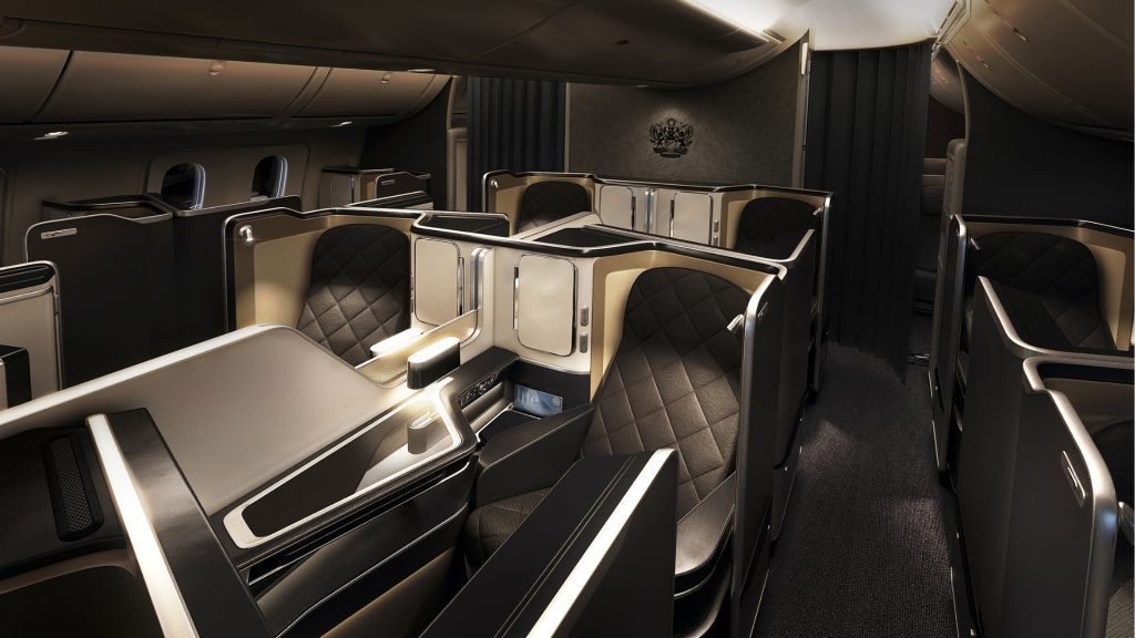 British Airways 787 9 First Cabin