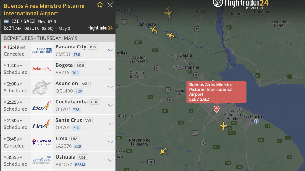 Buenos Aires Flightradar