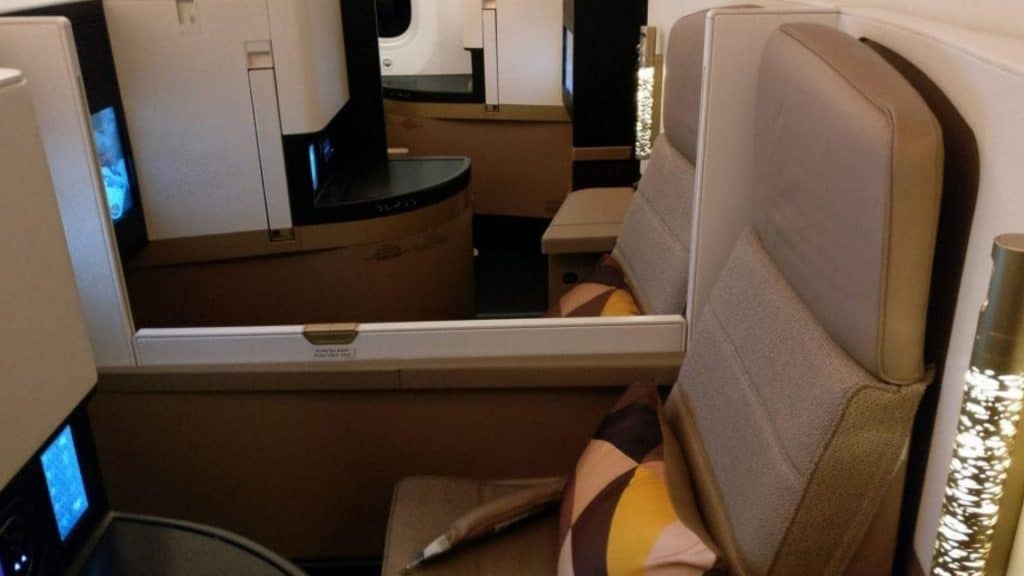 Etihad Business Class 787