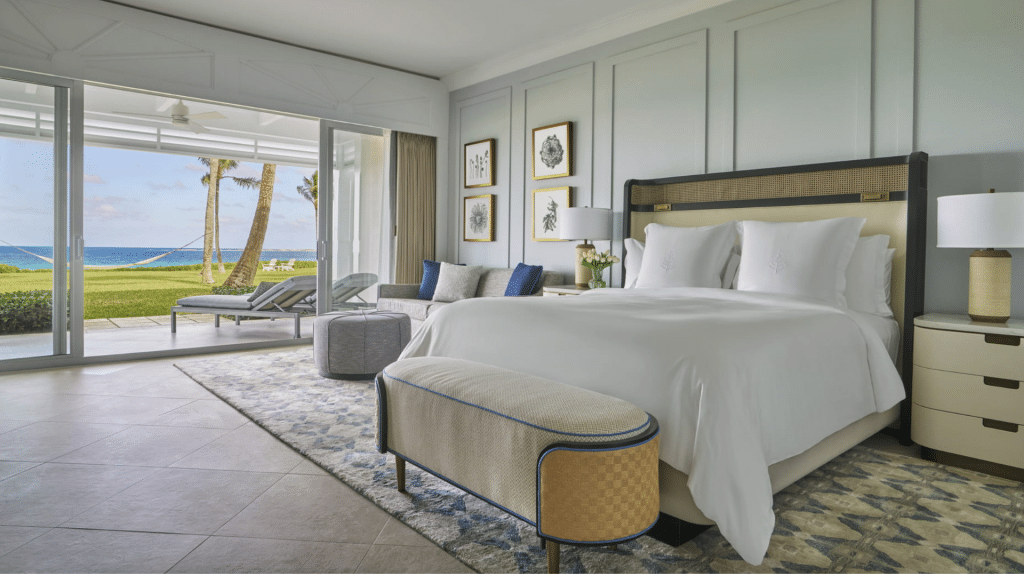 Four Seasons Ocean Club Bahamas Oceanfront Suite Schlafzimmer