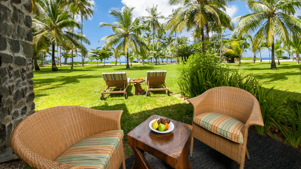 Kempinski Seychellen Resort Baie Lazare Sea View Suite Terrasse 