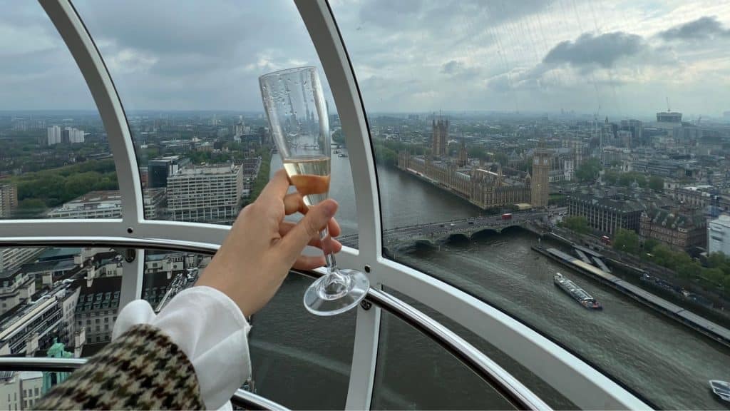 London Eye Champagner