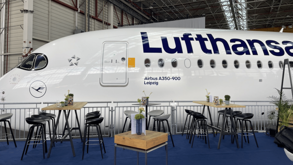 Lufthansa Airbus A350 900 Leipzig Flughafen Muenchen