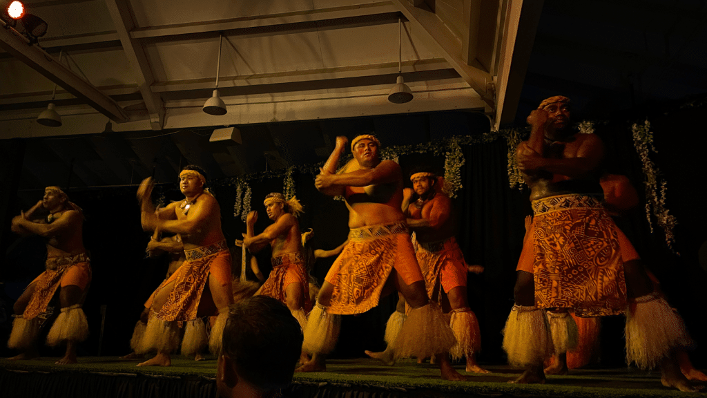 Polynesischer Tanz Im Waimea Valley Oahu