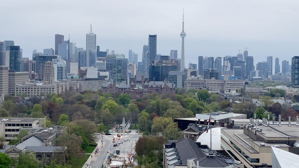 Aus Blick von der Bar des Park Hyatt Toronto