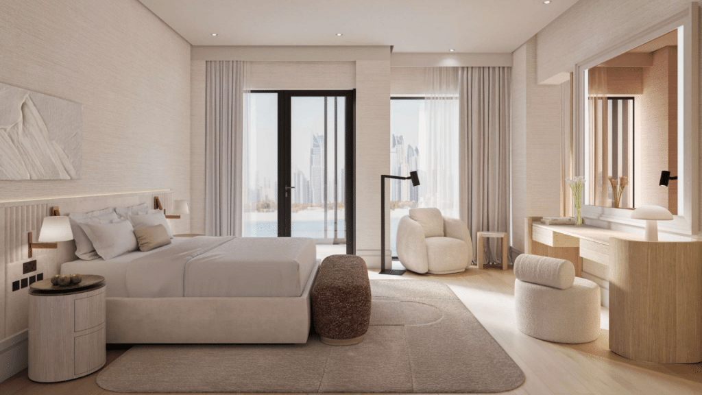 Delano Dubai Collins Suite Schlafzimmer