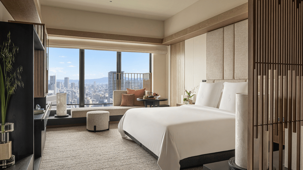 Four Seasons Osaka Luxury Zimmer Bed