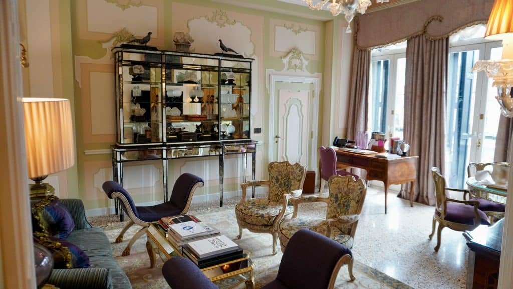 Das Wohnzimmer im Gritti Palace Venedig