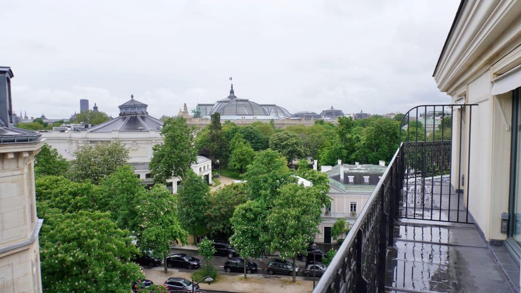 Ausblick vom Balkon der Suite