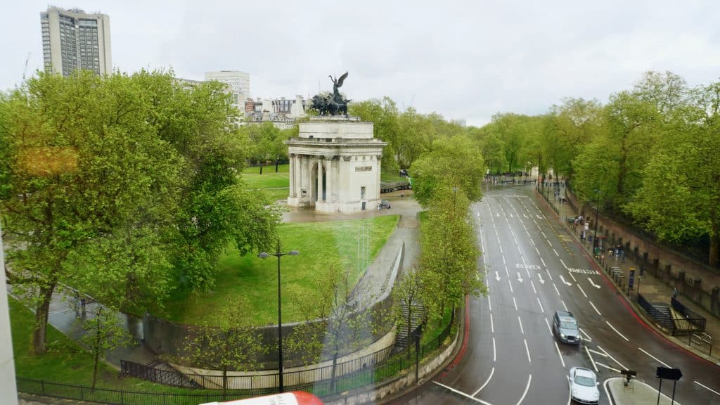 Ausblick auf den Wellington Arch