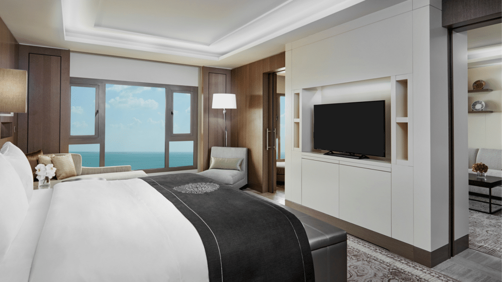 InterContinental Doha Beach Hotel Ocean Suite Schlafzimmer