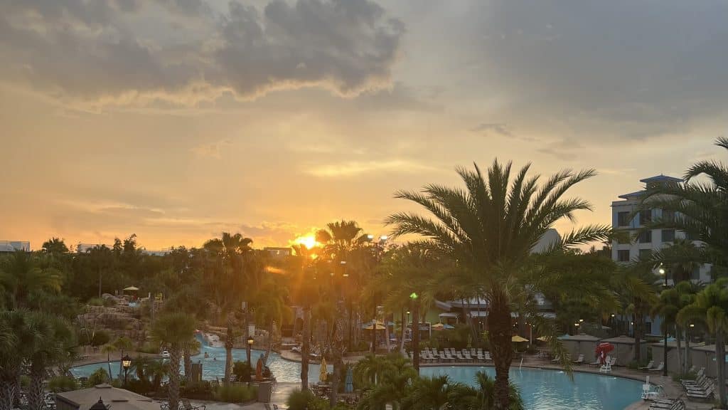 Loews Sapphire Falls Resort Orlando Sunset