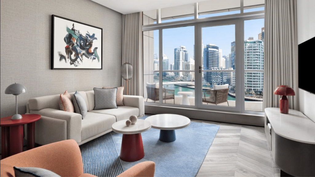 InterContinental Dubai Marina Residence Wohnzimmer