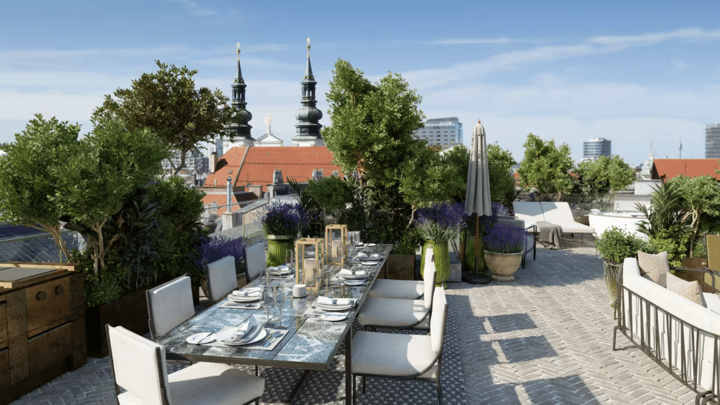 Mandarin Oriental Wien Residence Rooftop Terrasse