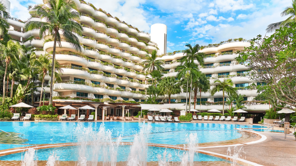 Shangri La Singapur Hotel Aussenpool