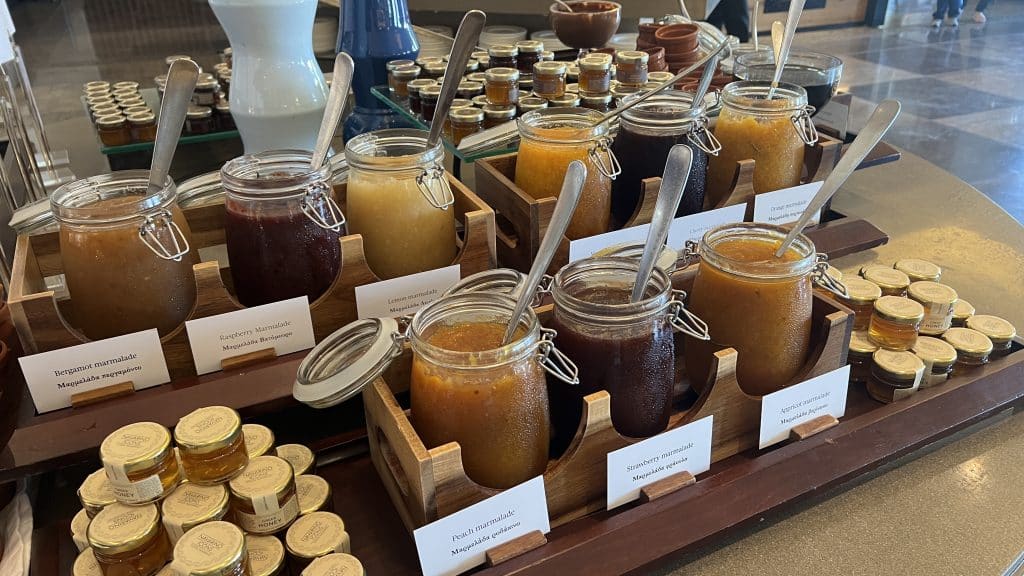 The Romanos Costa Navarino Buffet Marmelade