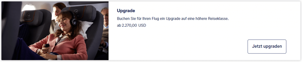 Lufthansa Upgrade 