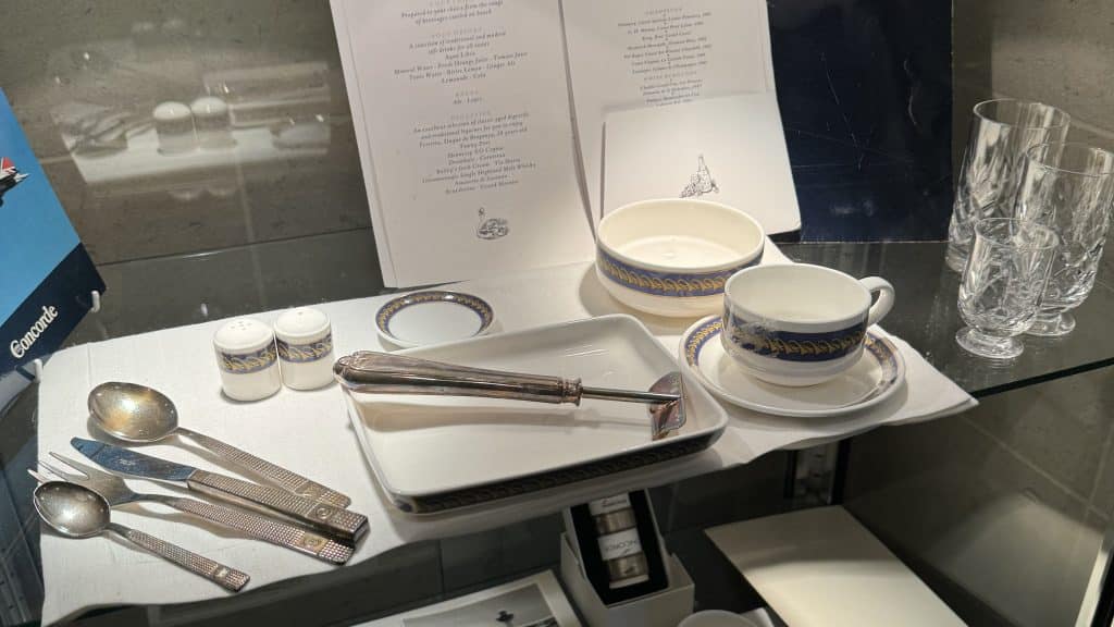 British Airways Concorde Room London Ausstellungsstueck