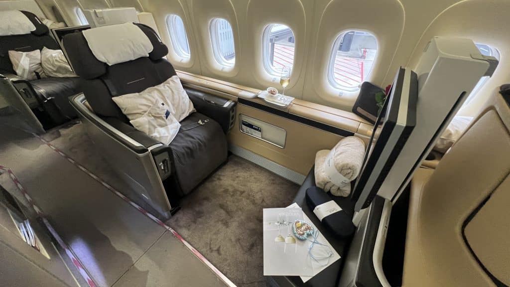 Lufthansa First Class Boeing 747 8 Sitz