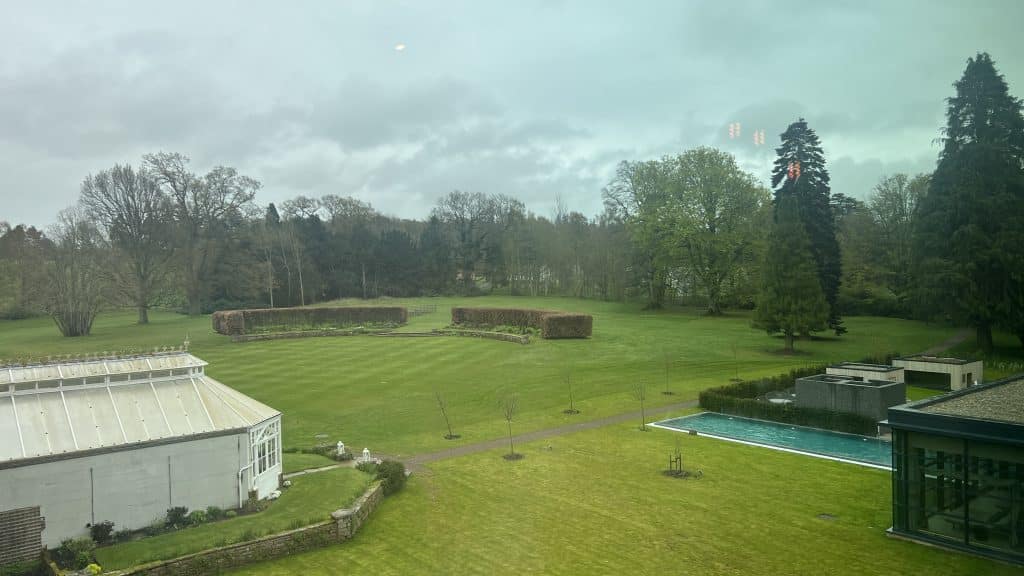 Schloss Roxburghe Blick Aus Dem Fenster 