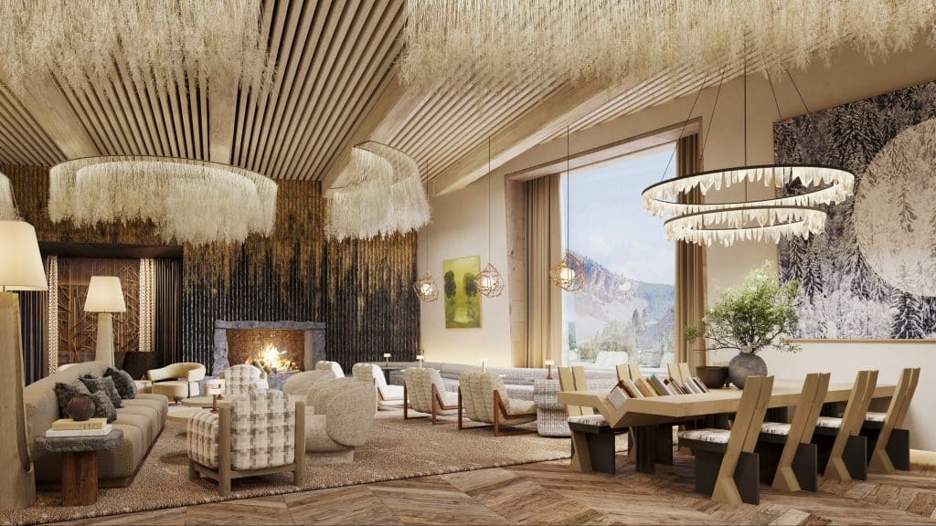 Six Senses Telluride Wohnzimmer